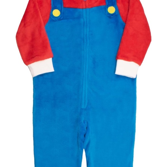 Nintendo Super Mario Brothers Boys Long Sleeve Onesie Halloween and cosplay 4t - Picture 6 of 7
